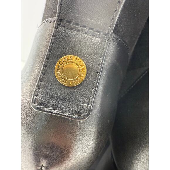 Cole Haan GO TO BLOCK Womens Size 9B Leather Block Heel Knee-High Boots W29340 - Picture 9 of 14